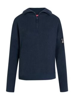 Coupon ✨ Bekleidung Derbe Half-Zip Strickpullover Troyer In Marineblau Günstig Kaufen 🛒