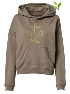 Bestes Angebot ⭐ Bekleidung Derbe Hoodie "Anchor" In Khaki Günstig Kaufen 🛒