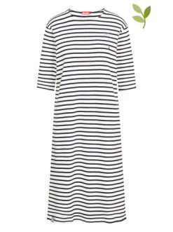 Bestpreis 🧨 Bekleidung Derbe Kleid In Weiß/ Dunkelblau Günstig Kaufen 💯