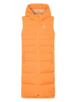 Rabatt 🎁 Bekleidung Derbe Lange Weste Vestholm Long In Sun Orange/caramel Günstig Kaufen 🛒