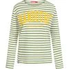 Auslauf ❤️ Bekleidung Derbe Longsleeve Hambourg Striped In Off White/cactus Günstig Kaufen 😉 -Damen Thermojacke Verkäufe derbe longsleeve hambourg striped in off white cactus