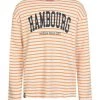 Billig 🎁 Bekleidung Derbe Longsleeve Hambourg Striped In Off White/sun Orange Günstig Kaufen 💯 -Damen Thermojacke Verkäufe derbe longsleeve hambourg striped in off white sun orange
