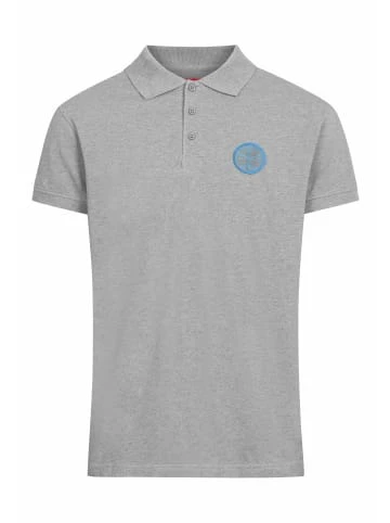 Budget ✔️ Bekleidung Derbe Poloshirt Steinbeißer GOTS IC In Grey Melange/brilliant Blue Günstig Kaufen 🥰 3 Budget ✔️ Bekleidung Derbe Poloshirt Steinbeißer GOTS IC In Grey Melange/brilliant Blue Günstig Kaufen 🥰
