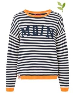 Blitzangebot 🎉 Bekleidung Derbe Pullover In Weiß/ Dunkelblau Günstig Kaufen 👍