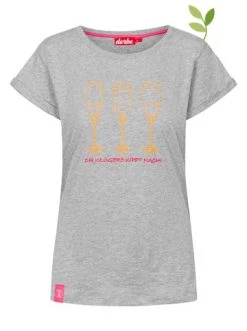 Schlussverkauf 😉 Bekleidung Derbe 👚 Shirt "Die Kluge" In Grau Günstig Kaufen 🥰