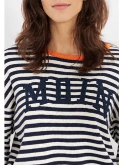 Angebote 👏 Bekleidung Derbe Strickpullover Moin Striped In Navy/sun Orange Günstig Kaufen 👏 -Damen Thermojacke Verkäufe derbe strickpullover moin striped in navy sun orange 4