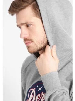 Bestes Angebot 😍 Outdoor & Sport Derbe Sweatshirt Hafenbrücke In Grau Meliert Günstig Kaufen 🔥 -Damen Thermojacke Verkäufe derbe sweatshirt hafenbrucke in grau meliert 12