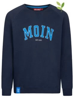 Blitzangebot 🥰 Outdoor & Sport Derbe Sweatshirt "Moin" In Dunkelblau Günstig Kaufen 👏
