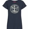 Coupon 😍 Bekleidung Derbe T-Shirt Barbe Mono GOTS IC In Navy/off White Günstig Kaufen 🤩 -Damen Thermojacke Verkäufe derbe t shirt barbe mono gots ic in navy off white