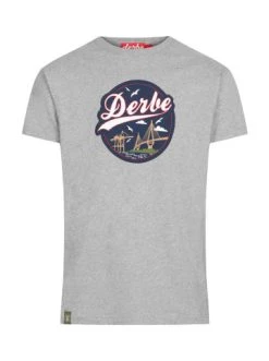 Am billigsten ❤️ Bekleidung Derbe T-shirt Hafenbrücke In Grau Meliert Günstig Kaufen ⭐