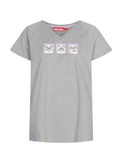 Coupon 😉 Bekleidung Derbe T-shirt Kegelrobbe V In Grau Meliert Günstig Kaufen 🧨