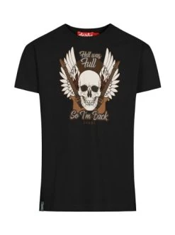 Auslauf ⭐ Bekleidung Derbe T-shirt Rockgitarre In Schwarz Günstig Kaufen 🎁