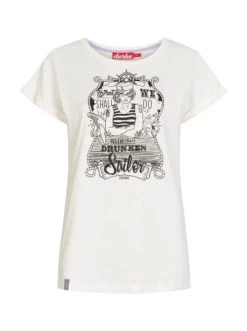 Brandneu 😍 Bekleidung Derbe T-shirt Seefrau In Off-white Günstig Kaufen 😍