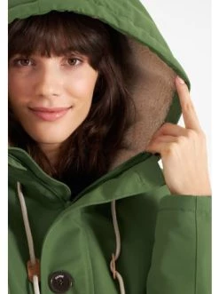 Budget ✨ Bekleidung Derbe Winterjacke Festholm In Cactus/off White Günstig Kaufen 🌟 -Damen Thermojacke Verkäufe derbe winterjacke festholm in cactus off white 4