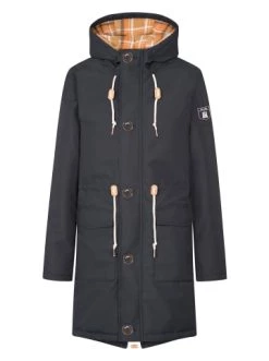 Auslauf 🎁 Bekleidung Derbe Winterjacke Festholm In Navy/check Günstig Kaufen 🎉